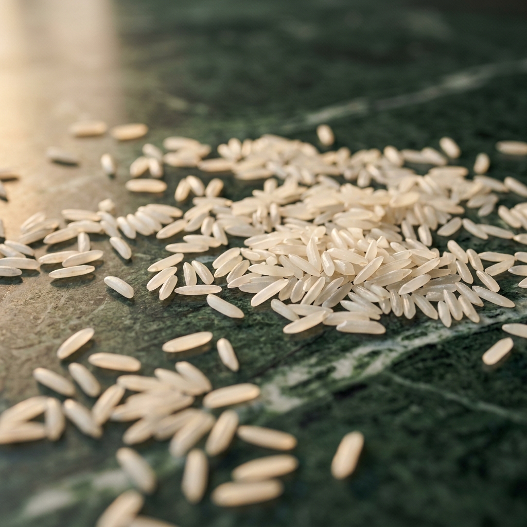 Premium basmati rice grains