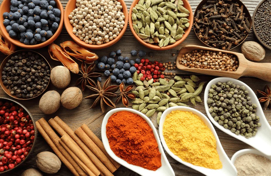 Assorted whole spices